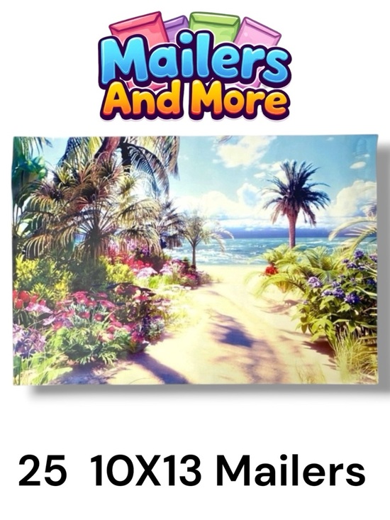Mailers And More Other - 25 10X13 Poly Mailers Road to the Beach, Shipping Envelopes PRICE IS FIRM